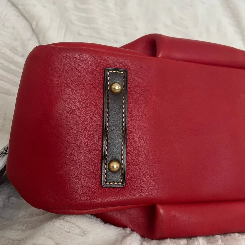 Dooney & Bourke Cherry Red Satchel - Picture 4 of 5
